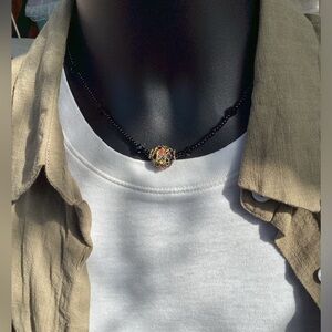 Men’s Vintage Italian Wedding Cake Venetian Bead Necklace🖤